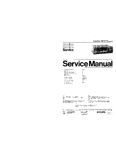 Philips 70FA775 SB-KL-EX-SI 1258357332  Philips Audio 70FA775 70FA775_SB-KL-EX-SI_1258357332.pdf