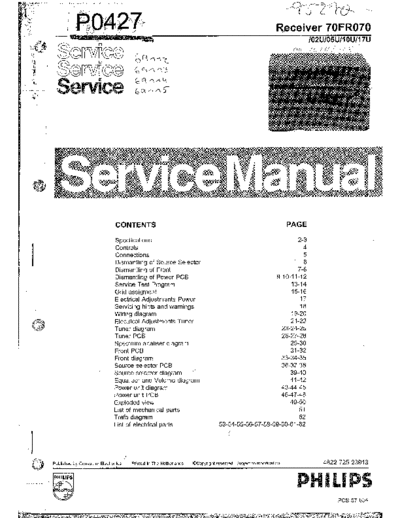 Philips 70FR070 SB-ET-EX-SI 4732089154  Philips Audio 70FR070 70FR070_SB-ET-EX-SI_4732089154.pdf