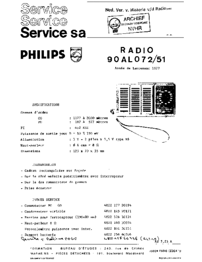 Philips Philips 90AL072  Philips Audio 90AL072 Philips_90AL072.pdf