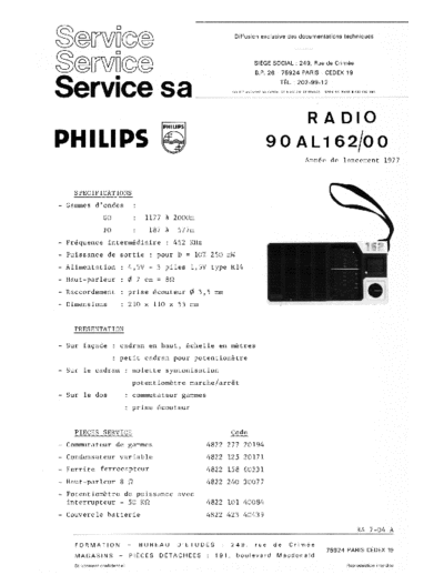 Philips 90 al 162  Philips Audio 90AL162 90 al 162.pdf
