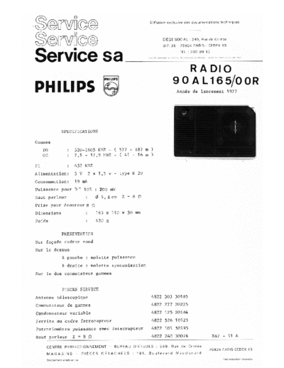 Philips 90 al 165  Philips Audio 90AL165 90 al 165.pdf