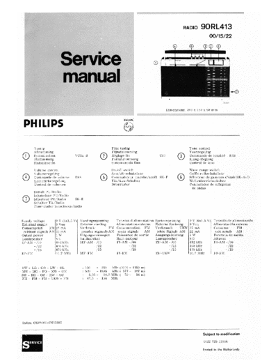 Philips 90 rl 413  Philips Audio 90RL413 90 rl 413.pdf