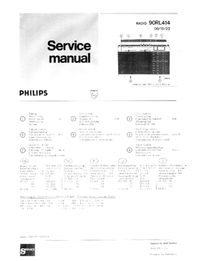 Philips 90 rl 414  Philips Audio 90RL414 90 rl 414.pdf