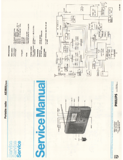 Philips hfe philips ae3805 service en  Philips Audio AE3805 hfe_philips_ae3805_service_en.pdf