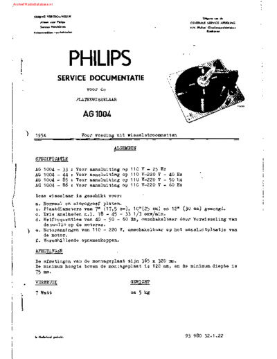 Philips AG1004 1  Philips Audio AG1004 AG1004_1.pdf