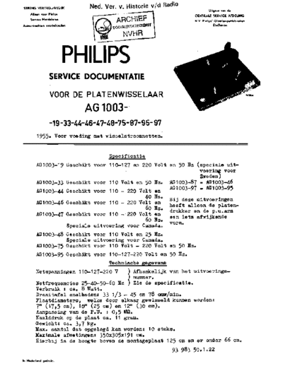 Philips AG1003  Philips Audio AG1203 Philips_AG1003.pdf