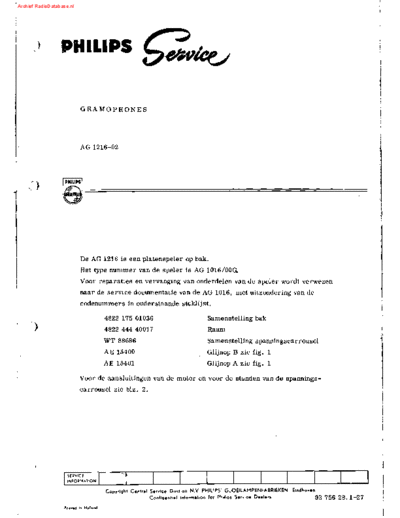 Philips AG1216  Philips Audio AG1216 AG1216.pdf