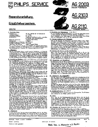 Philips Philips AG2003  Philips Audio AG2003 Philips_AG2003.pdf