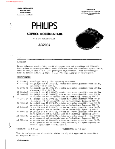 Philips AG2004  Philips Audio AG2004 AG2004.pdf