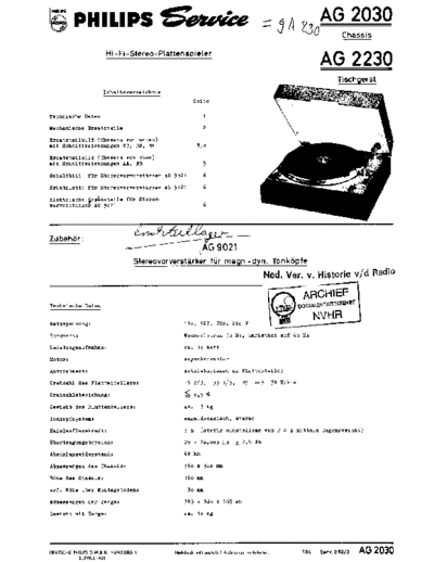 Philips AG2030  Philips Audio AG2030 Philips_AG2030.pdf