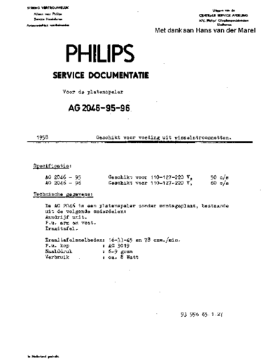 Philips Philips AG2046  Philips Audio AG2046 Philips_AG2046.pdf