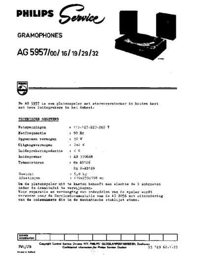 Philips Philips AG5957  Philips Audio AG5957 Philips_AG5957.pdf