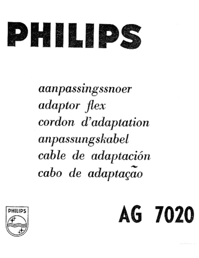 Philips ve philips ag 7020 en de fr es nl it  Philips Audio AG7020 ve_philips_ag_7020_en_de_fr_es_nl_it.pdf