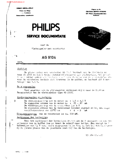 Philips AG9104  Philips Audio AG9104 AG9104.pdf