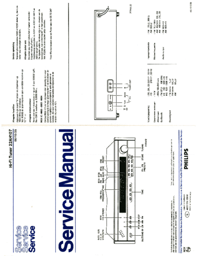 Philips hfe   ah107 service nl  Philips Audio AH107 hfe_philips_ah107_service_nl.pdf