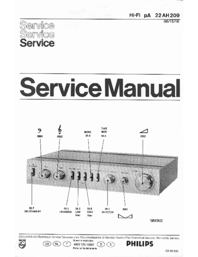 Philips hfe philips ah209 service en de fr nl  Philips Audio AH209 hfe_philips_ah209_service_en_de_fr_nl.pdf