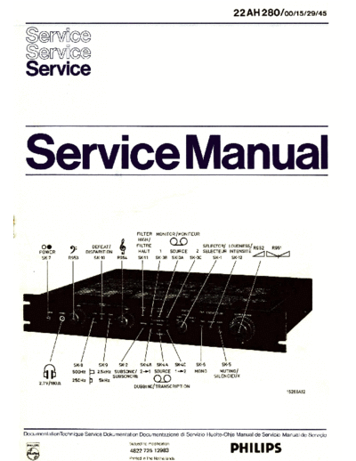 Philips hfe philips ah280 service multi lang  Philips Audio AH280 hfe_philips_ah280_service_multi_lang.pdf