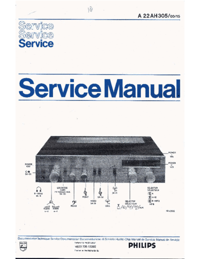 Philips hfe philips ah305 service nl  Philips Audio AH305 hfe_philips_ah305_service_nl.pdf