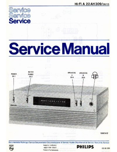 Philips hfe philips ah309 service en de fr nl  Philips Audio AH309 hfe_philips_ah309_service_en_de_fr_nl.pdf