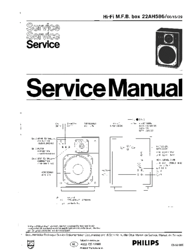 Philips hfe philips ah586 service nl  Philips Audio AH586 hfe_philips_ah586_service_nl.pdf