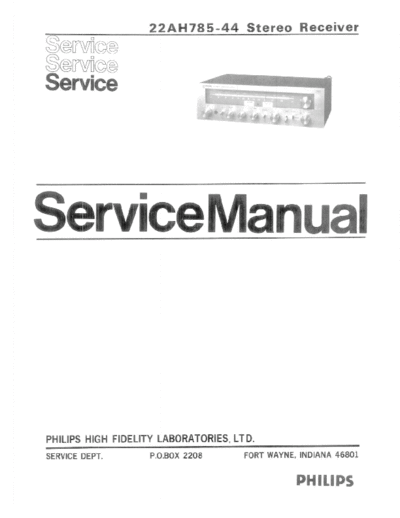 Philips hfe   ah785 service en low res  Philips Audio AH785 hfe_philips_ah785_service_en_low_res.pdf