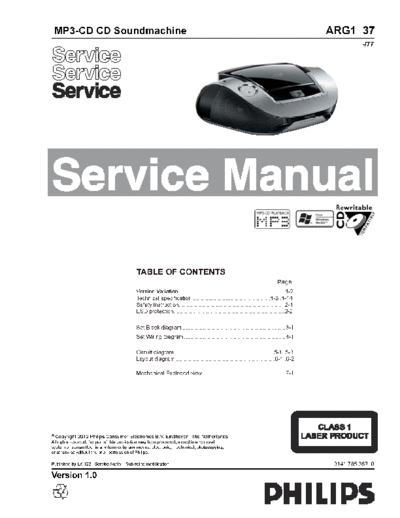 Philips ARG1837  Philips Audio ARG1837 ARG1837.pdf