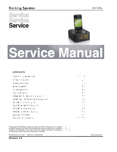 Philips service  Philips Audio AS170 service.pdf