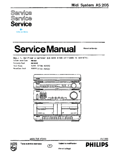 Philips PHILIPS+AS205  Philips Audio AS205 PHILIPS+AS205.pdf