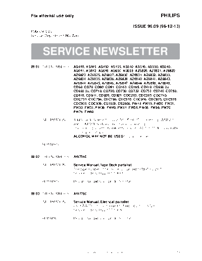 Philips service  Philips Audio AZ1000 service.pdf