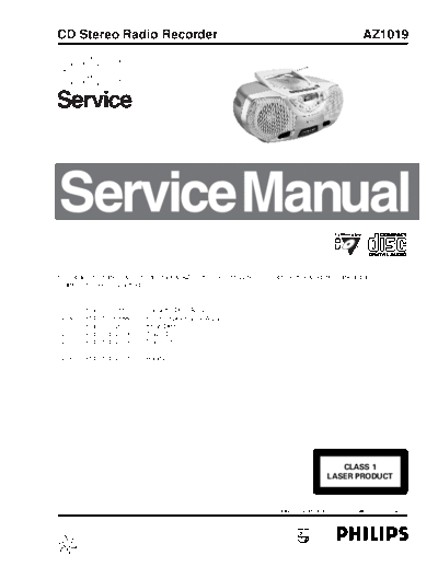 Philips hfe philips az1019 service en  Philips Audio AZ1019 hfe_philips_az1019_service_en.pdf