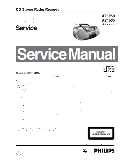Philips hfe philips az1060 1065 service en  Philips Audio AZ1060-1065 hfe_philips_az1060_1065_service_en.pdf