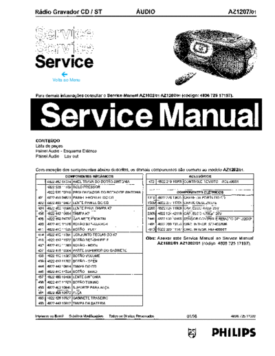 Philips hfe philips az1207 service br  Philips Audio AZ1207 hfe_philips_az1207_service_br.pdf