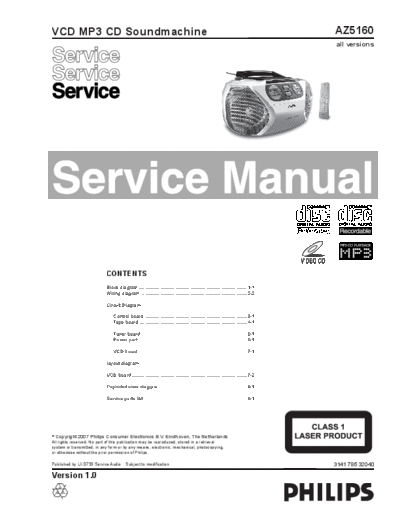 Philips AZ5160 SB-KL-EX 1369290462  Philips Audio AZ5160 AZ5160_SB-KL-EX_1369290462.pdf