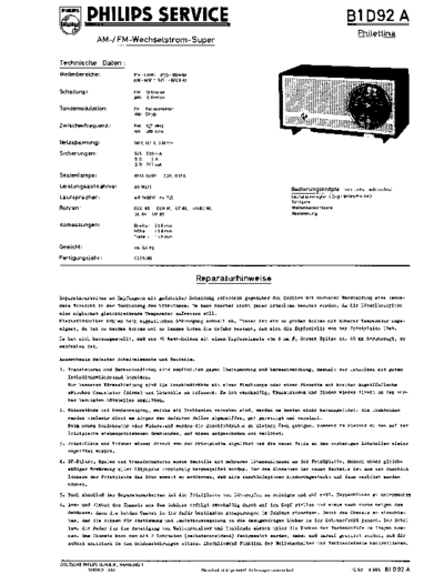 Philips philips b1d92a philettina sm  Philips Audio B1D92A philips_b1d92a_philettina_sm.pdf