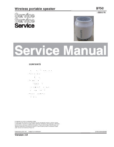 Philips service  Philips Audio BT50 service.pdf