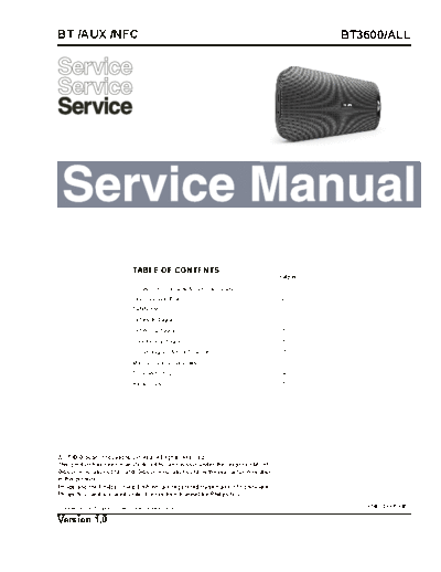 Philips service  Philips Audio BT3600 service.pdf