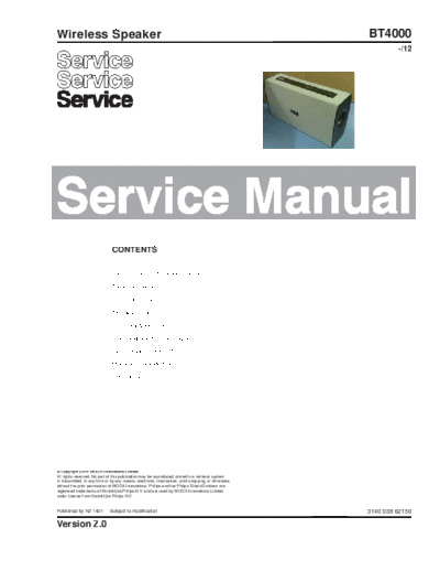 Philips service  Philips Audio BT4000 service.pdf