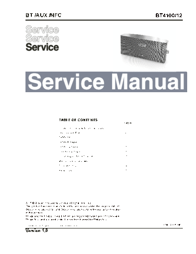 Philips service  Philips Audio BT4100 service.pdf