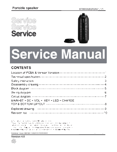 Philips service  Philips Audio BT6600 service.pdf