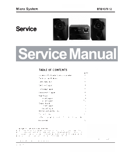 Philips service  Philips Audio BTB1370 service.pdf