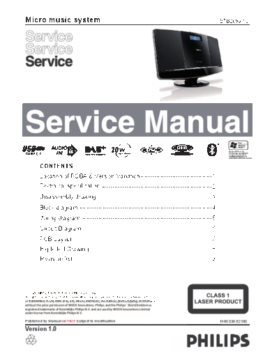 Philips service  Philips Audio BTB2090 service.pdf