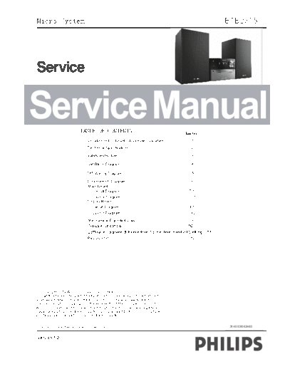 Philips service  Philips Audio BTB2315 service.pdf