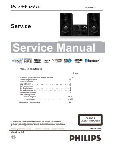 Philips service  Philips Audio BTD2180 service.pdf