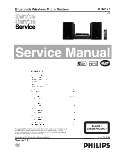 Philips service  Philips Audio BTM177 service.pdf