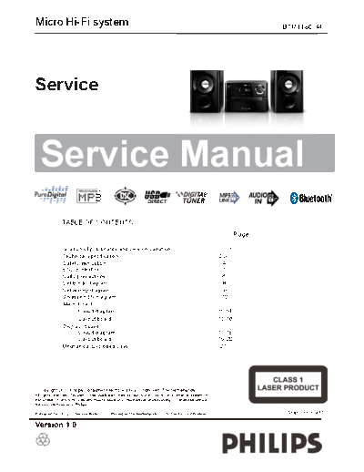 Philips service  Philips Audio BTM1180 service.pdf