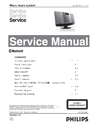 Philips service  Philips Audio BTM2056 service.pdf