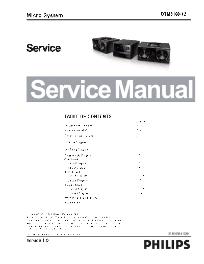 Philips service  Philips Audio BTM3160 service.pdf