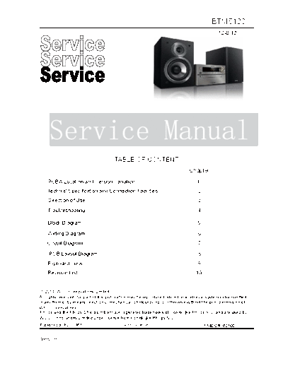 Philips service  Philips Audio BTM5120 service.pdf