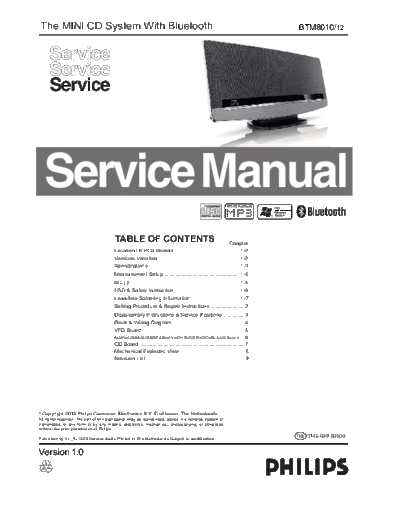 Philips service  Philips Audio BTM8010 service.pdf