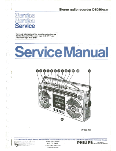 Philips 113-philips-radiorecorder-d8050  Philips Audio D8050 113-philips-radiorecorder-d8050.pdf